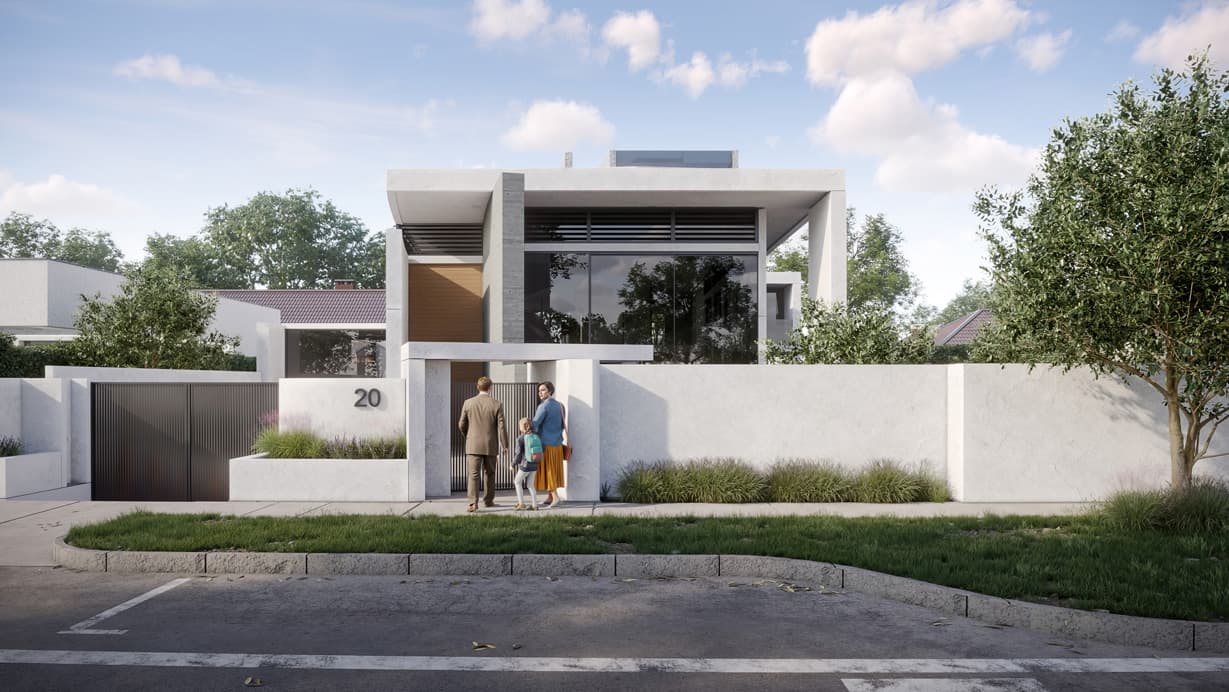 Residential street render