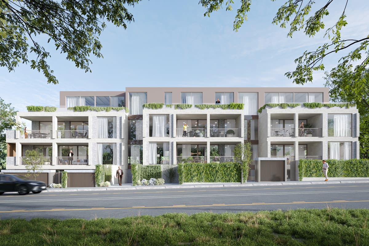 Apartment building render